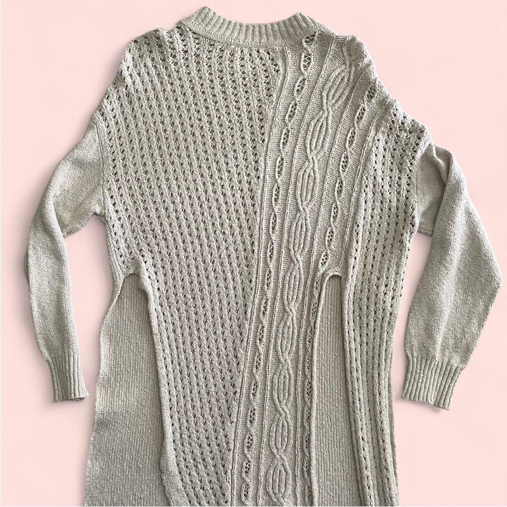 Free People Cream Crew Neck Sweater
